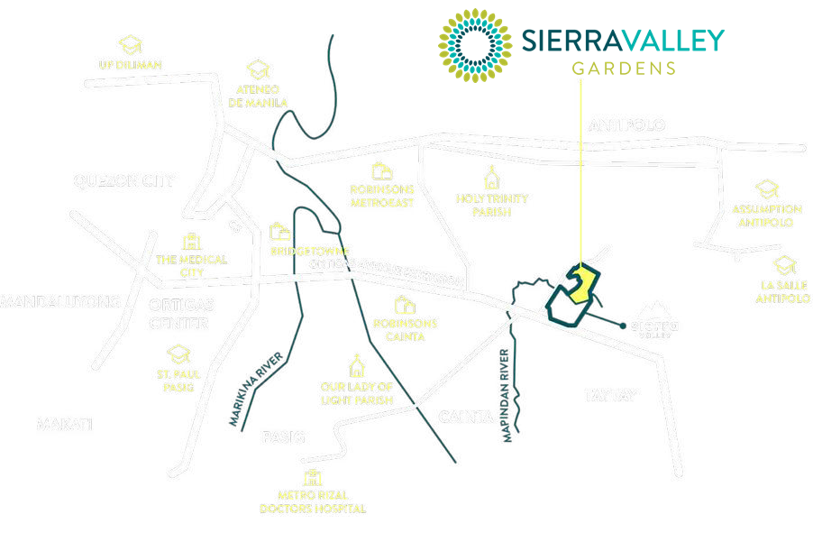 sierra-valley-gardens-condo-cainta-rizal-map-location